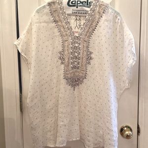 Johnny Was short sleeve top size large